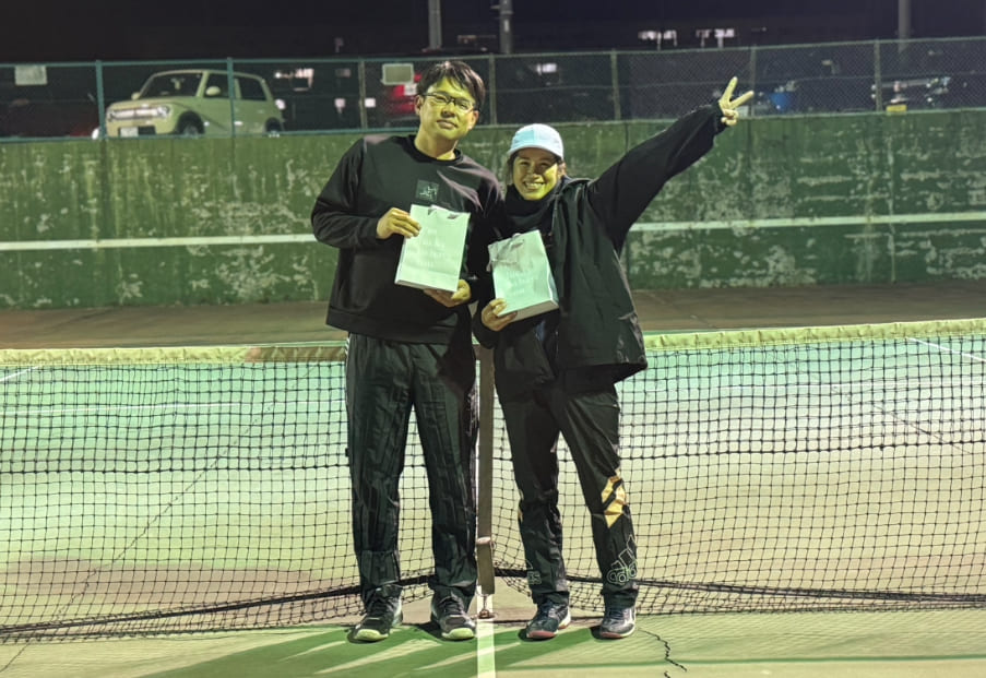 つくばのテニスサークル D.Styleの優勝者インタビュー - ai・だいすけペア