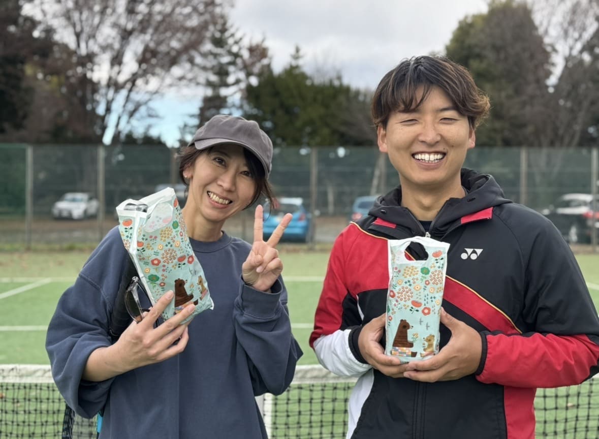 つくばのテニスサークル D.Styleの優勝者インタビュー - あまなつ・よしペア