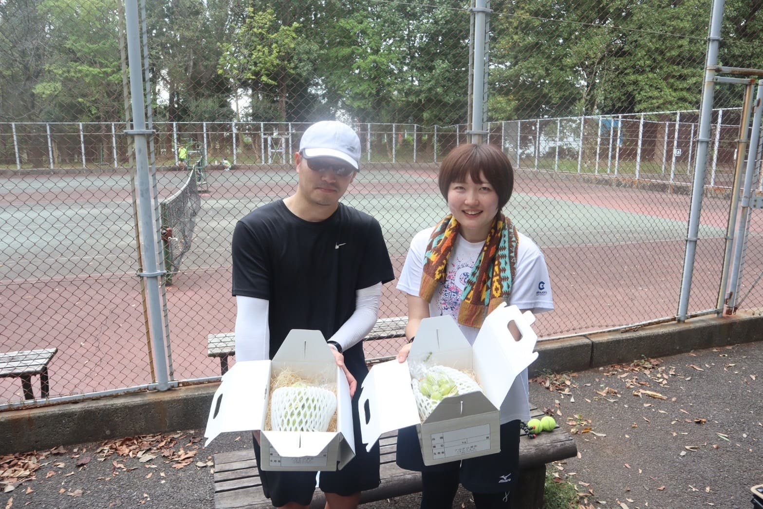 つくばのテニスサークル D.Styleの優勝者インタビュー - ももこ・shinペア