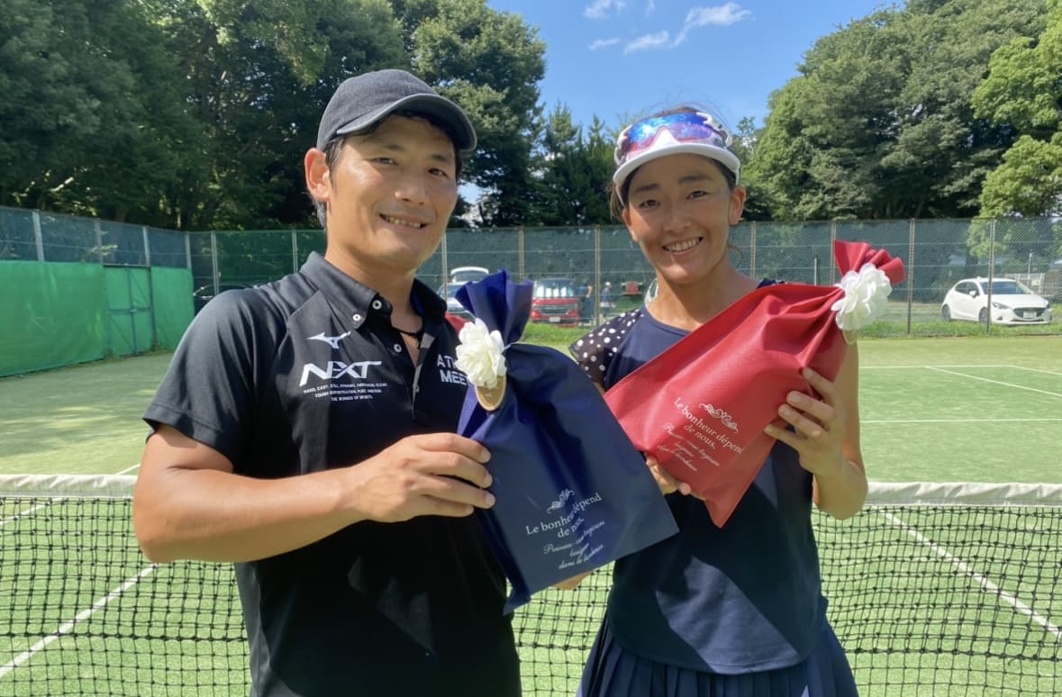 つくばのテニスサークル D.Styleの優勝者インタビュー - popokuku・Akikoペア