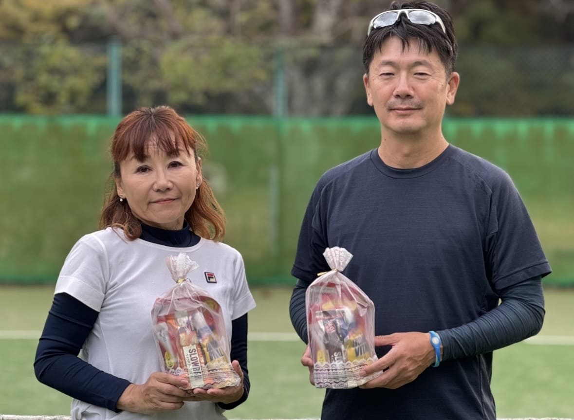 つくばのテニスサークル D.Styleの優勝者インタビュー - ゆかりん・脇谷ペア